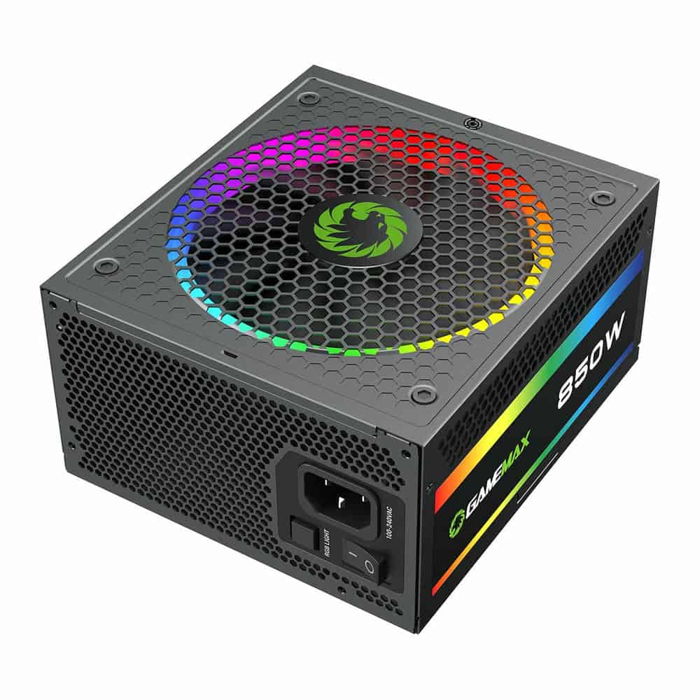 GameMax RGB-850 Pro 850 Watt Fully Modular 80+ Gold ARGB PSU/Power Supply